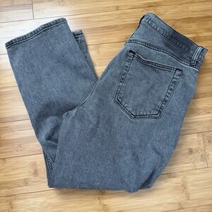 Abercrombie & Fitch Womens Jeans 32S Gray Ankle Straight Ultra High Rise Denim